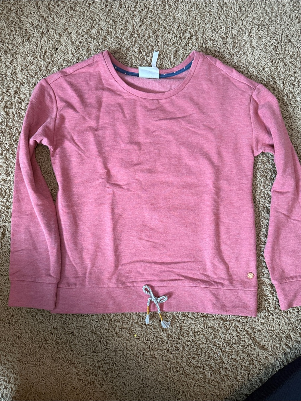 Matilda Jane Pink Long-Sleeve Pullover Sweatshirt with Drawcord